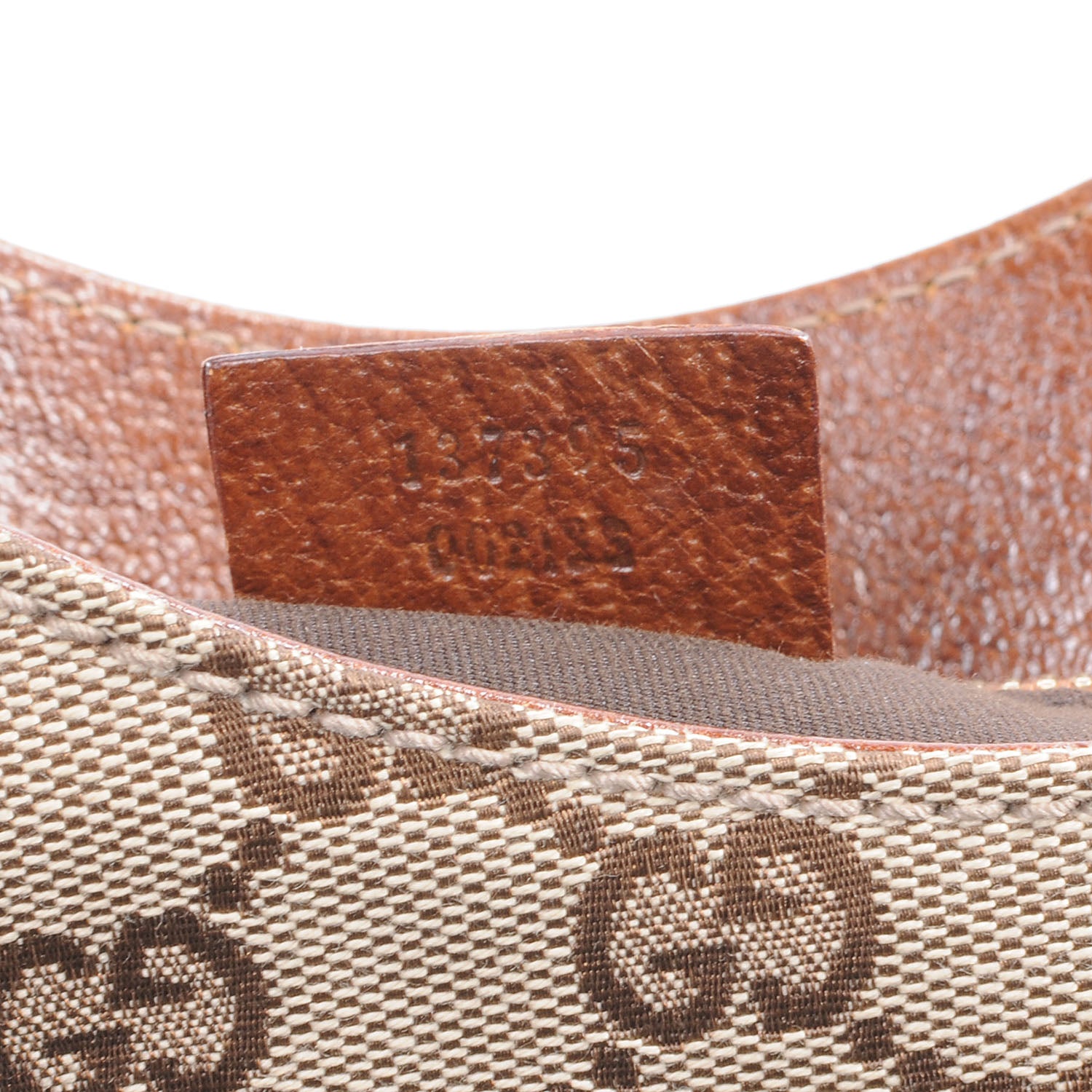 Gucci Monogram Bamboo Handle Bag Brown 7 of 7