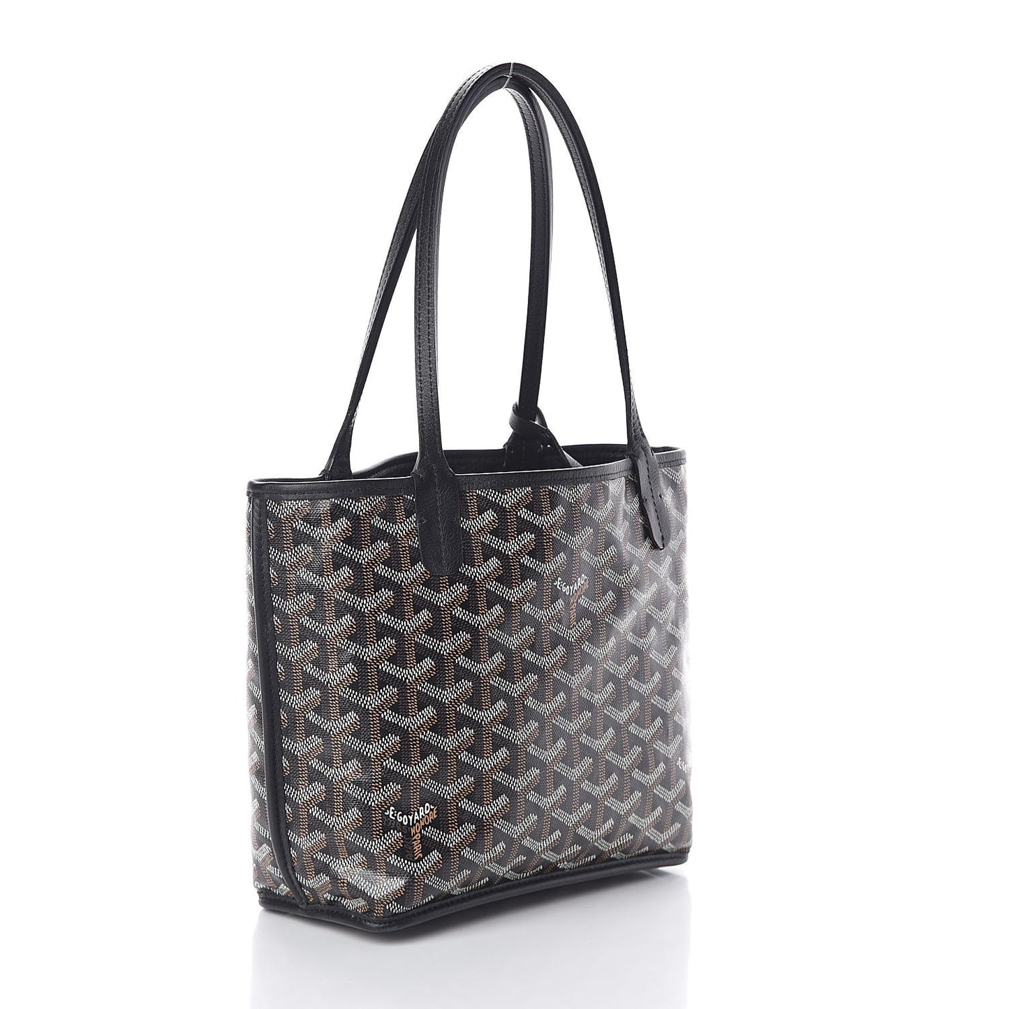 Goyardine Reversible Mini Anjou Black
