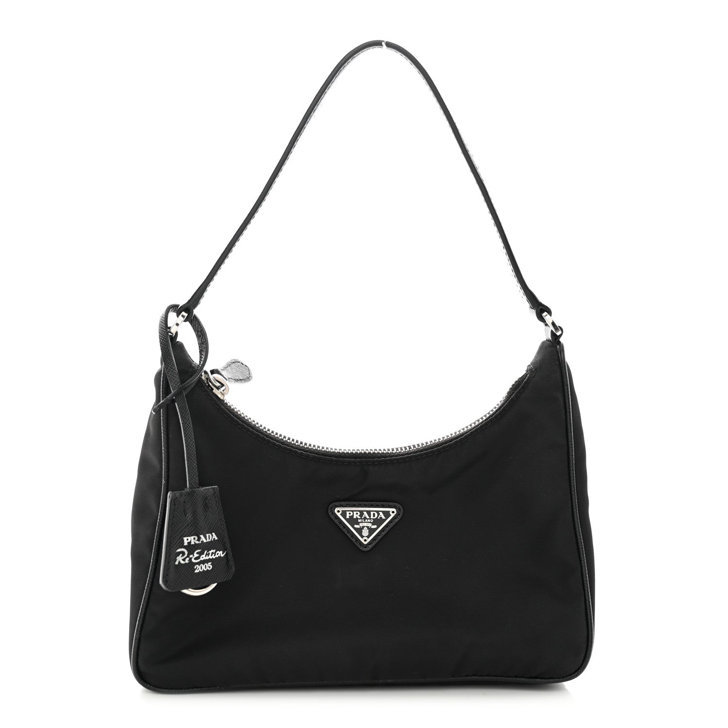 Prada Tessuto Nylon Saffiano Mini Re-Edition 2005 Bag Black 1 of 11
