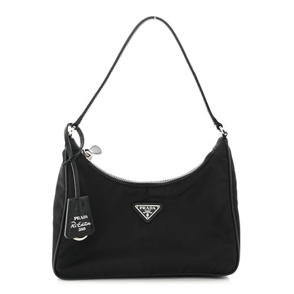Prada Tessuto Nylon Saffiano Mini Re-Edition 2005 Bag Black 1 of 11