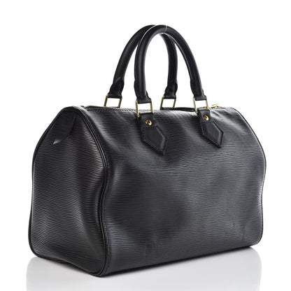 Louis Vuitton Epi Speedy 25 Black 3 of 6