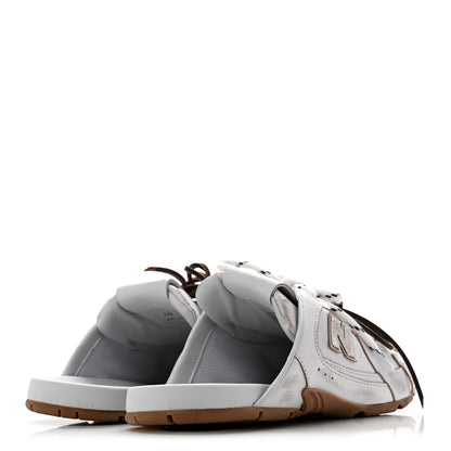 Miu Miu X NEW BALANCE Bleached Calfskin 530 SL Slip-On Sneakers Mules 40 White 5 of 9