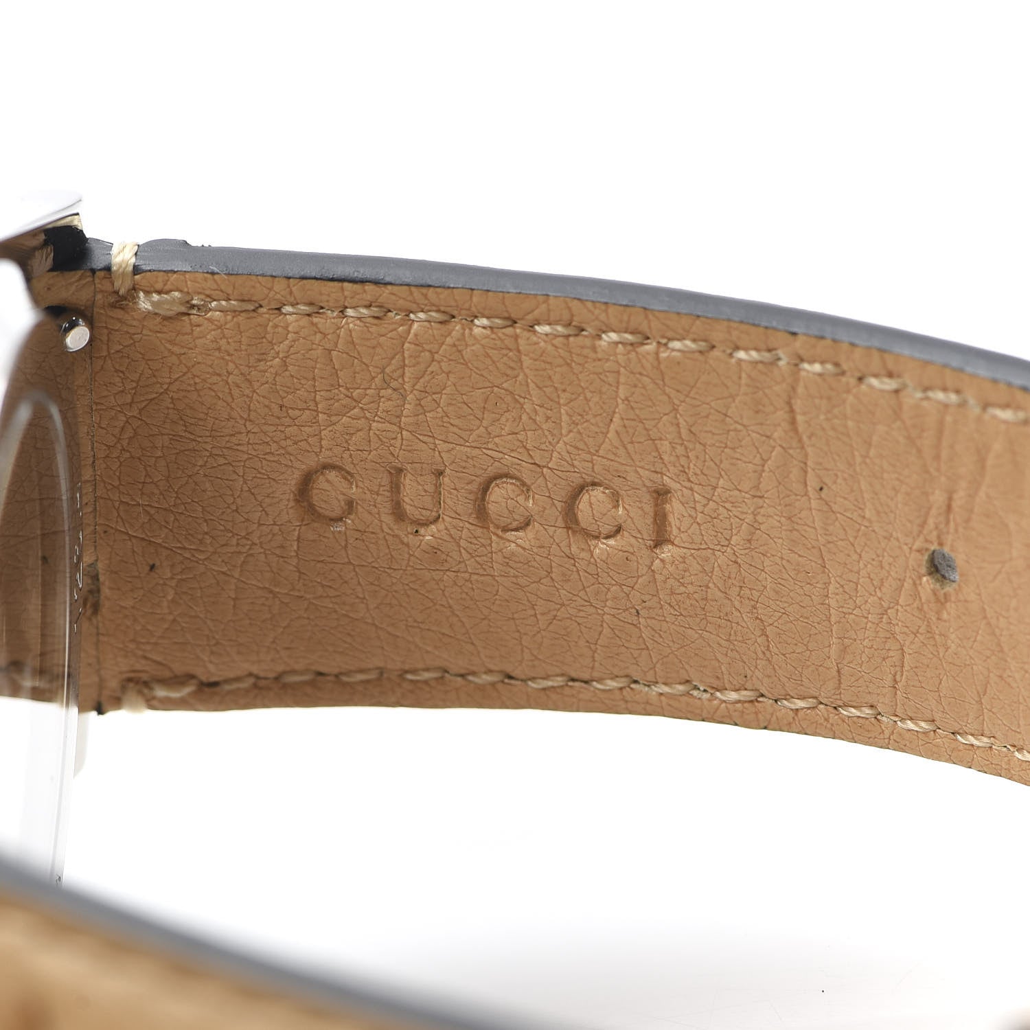 Gucci Stainless Steel Ostrich Mother of Pearl 38mm G-Timeless Cat Automatic Watch 7 of 8