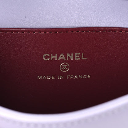 Chanel Shiny Caviar Mini Preppy Coco Shoulder Bag Purple 5 of 10