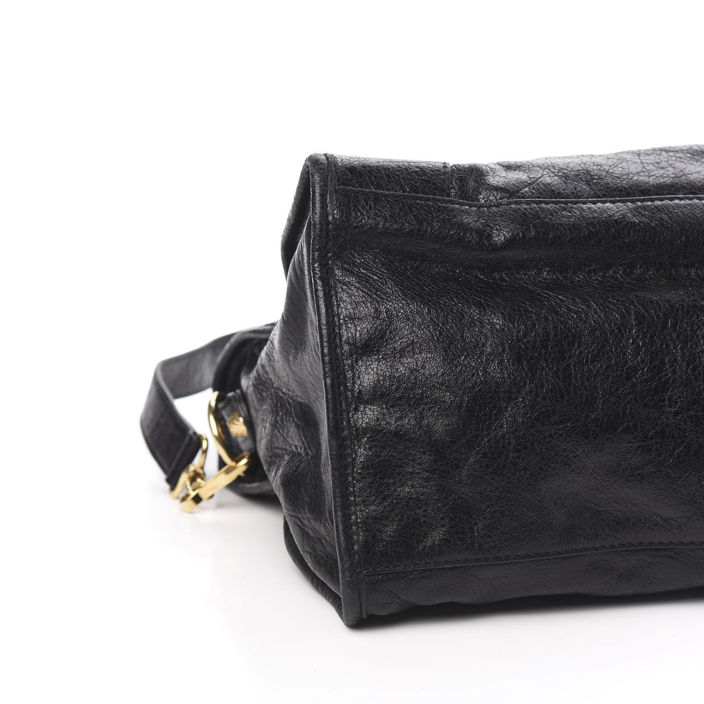 Agneau Giant 12 Gold Hardware Part Time Black