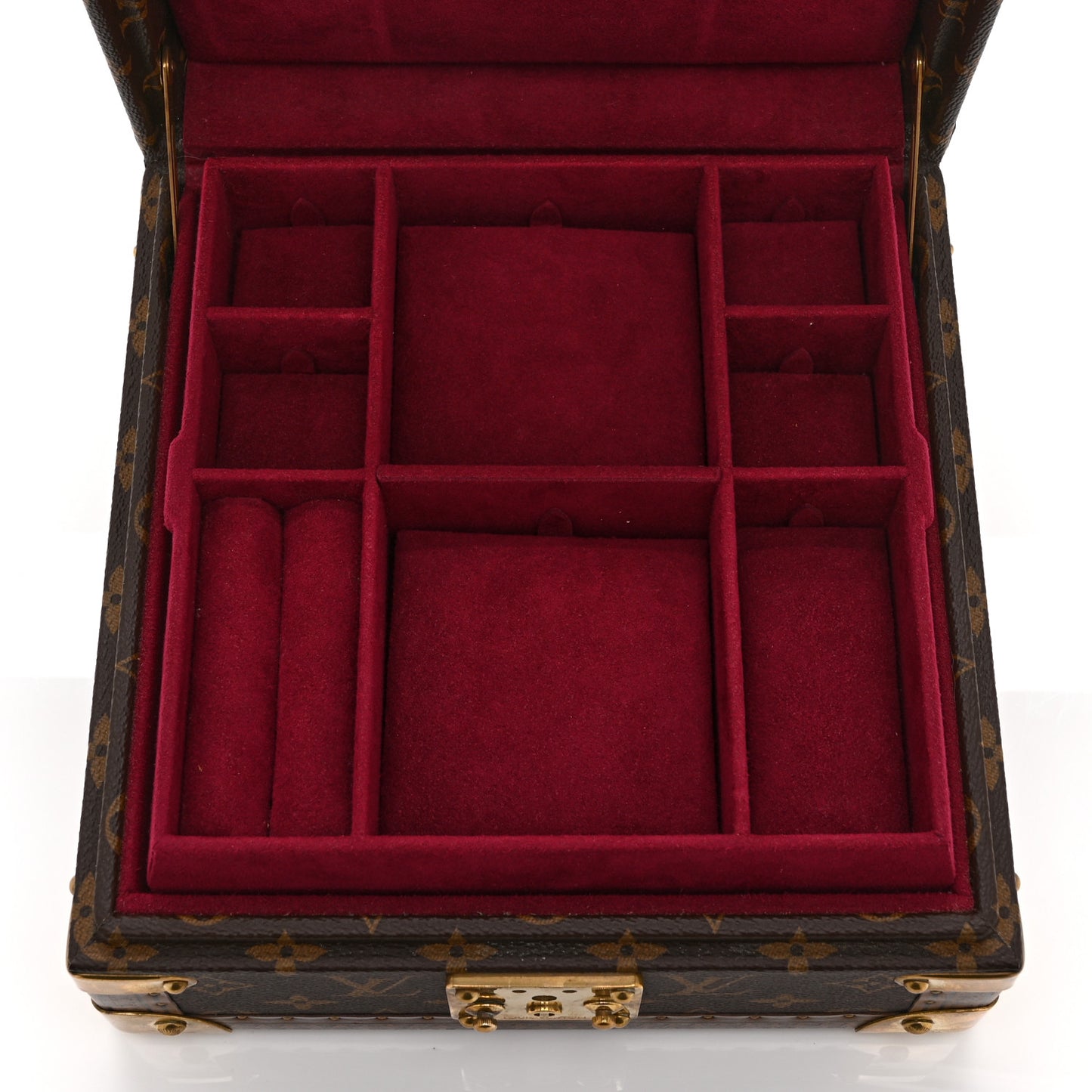 Monogram Jewelry Box Fuchsia