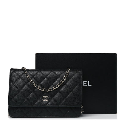 Chanel Caviar Quilted Wallet On Chain WOC Black 18 of 18