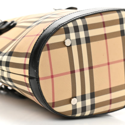 Burberry House Check Bucket Bag Black 5 of 15