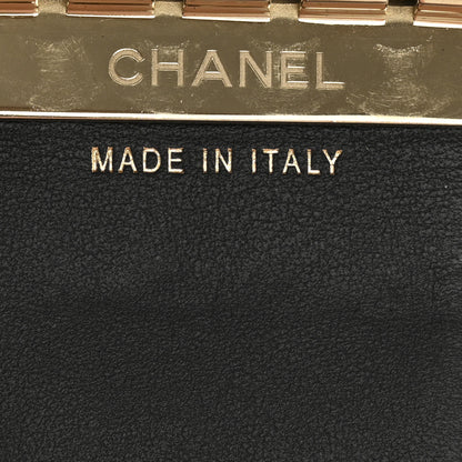 Chanel Caviar Embossed Camellia 4 Key Holder Case Black 7 of 9