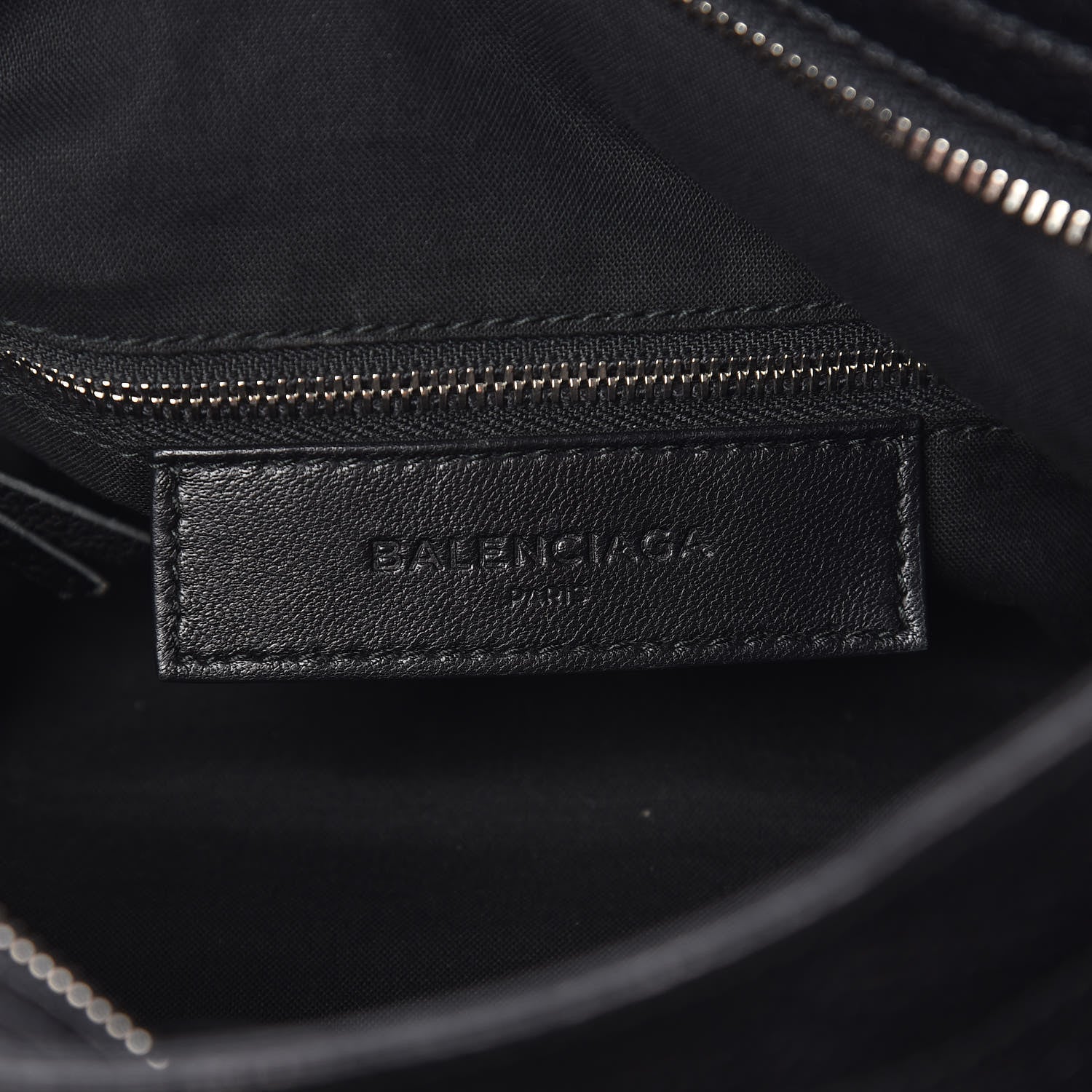 Balenciaga Chevre Silver Metallic Edge Hardware Velo Black 8 of 11