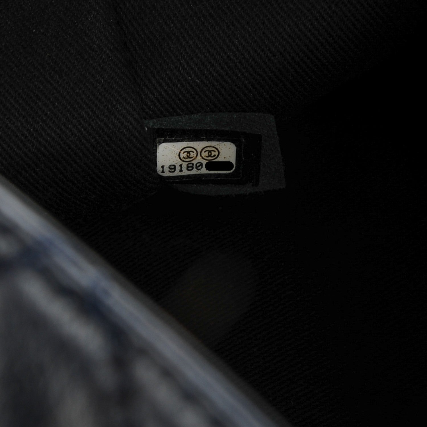 Chanel Calfskin Quilted Medium Flap Navy Black 8 of 8