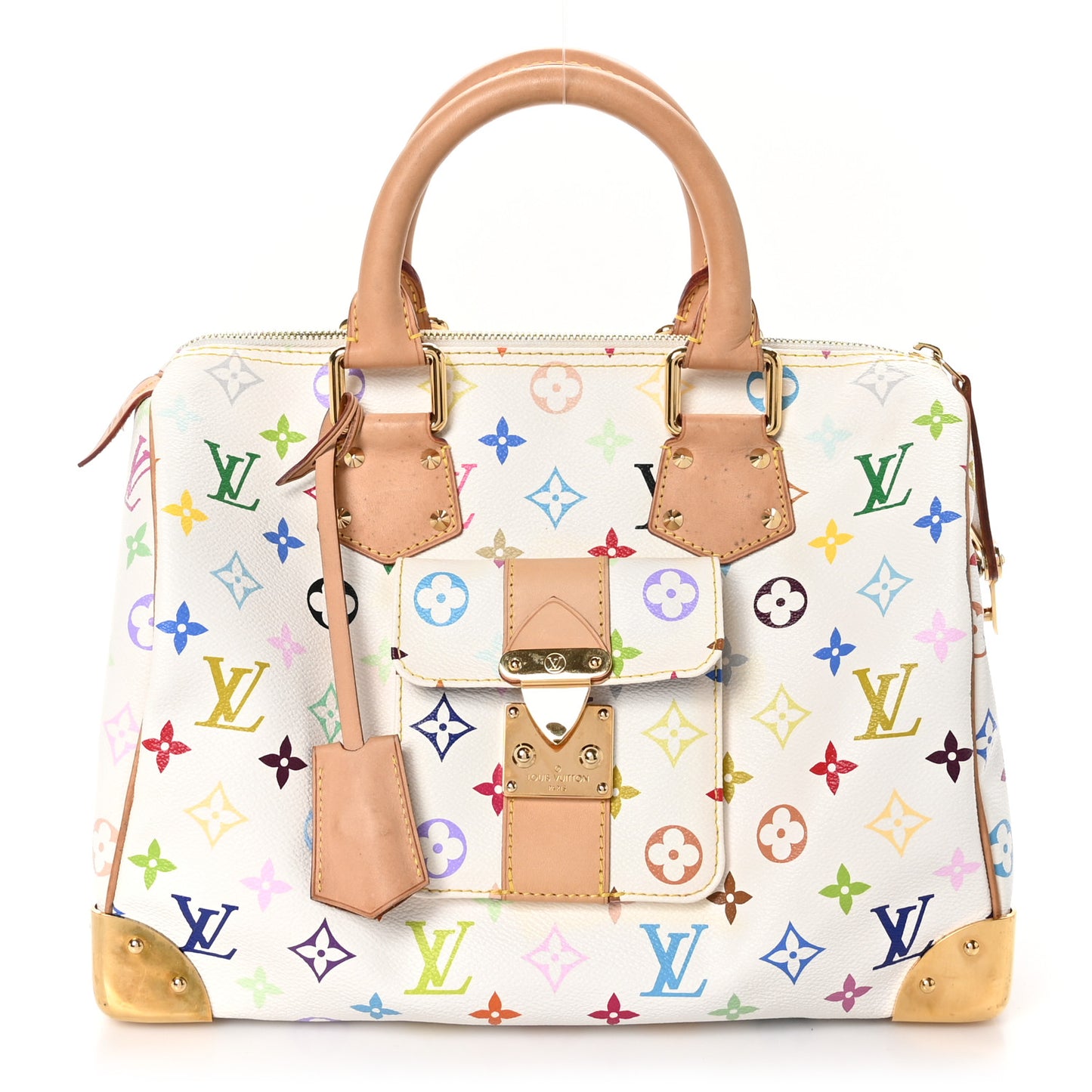 Monogram Multicolor Speedy 30 White