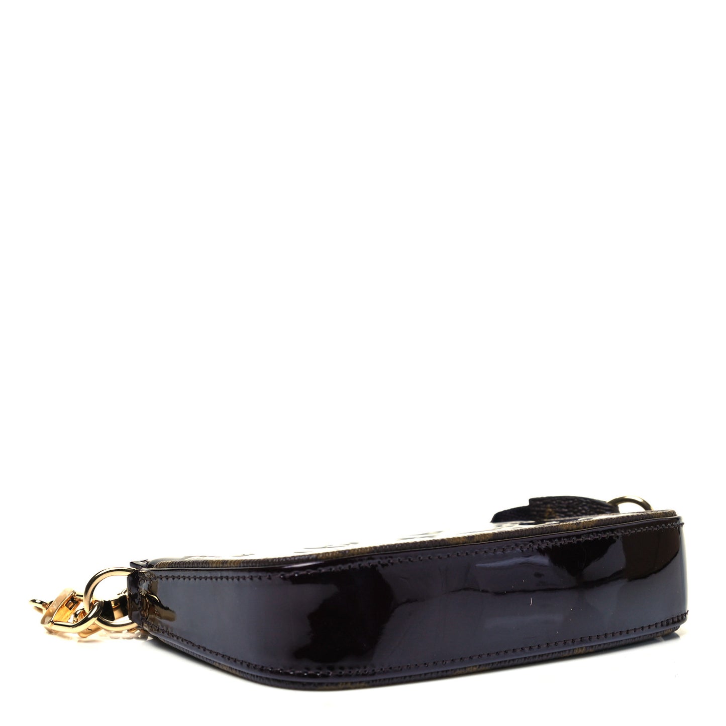 Vernis Monogram Mini Pochette Accessories Amarante