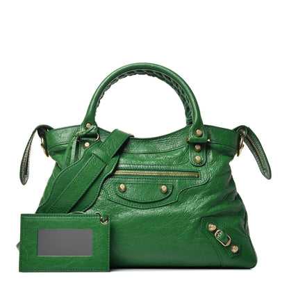 Balenciaga Agneau Giant 12 Gold Hardware Town Vert Trefle 1 of 10