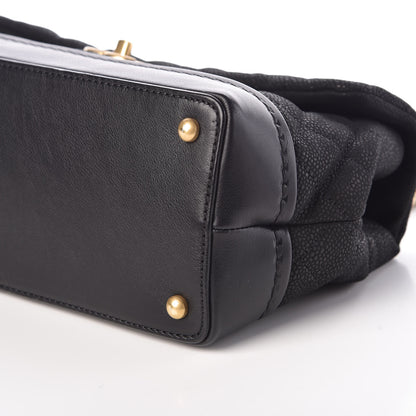 Chanel Iridescent Grained Calfskin Medium Globe Trotter Flap Black 6 of 9