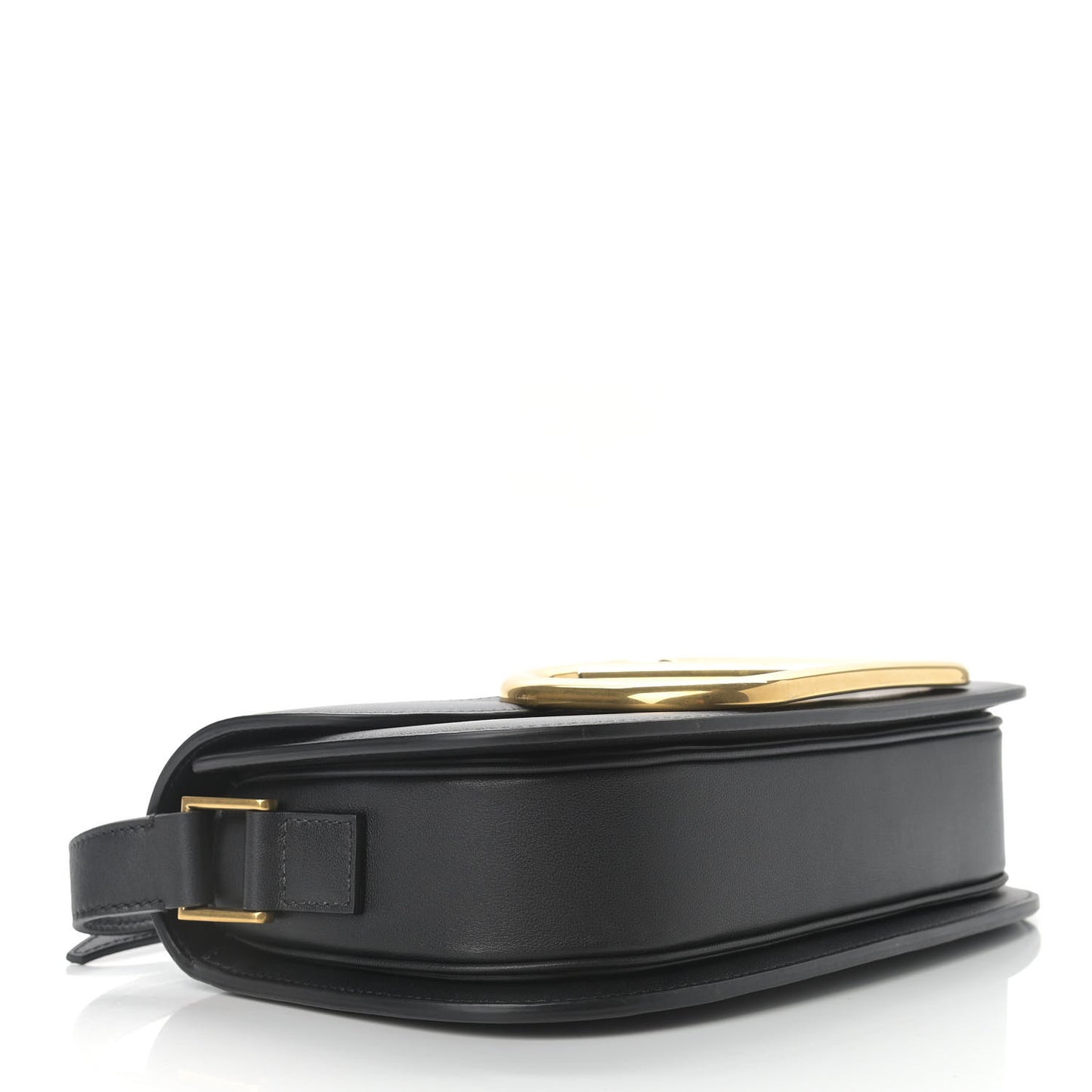 Smooth Calfskin Supervee Shoulder Bag Black