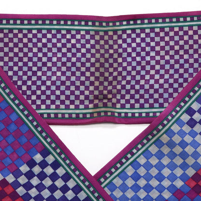 Louis Vuitton Silk Damier Aquarelle Bandeau Purple 4 of 8