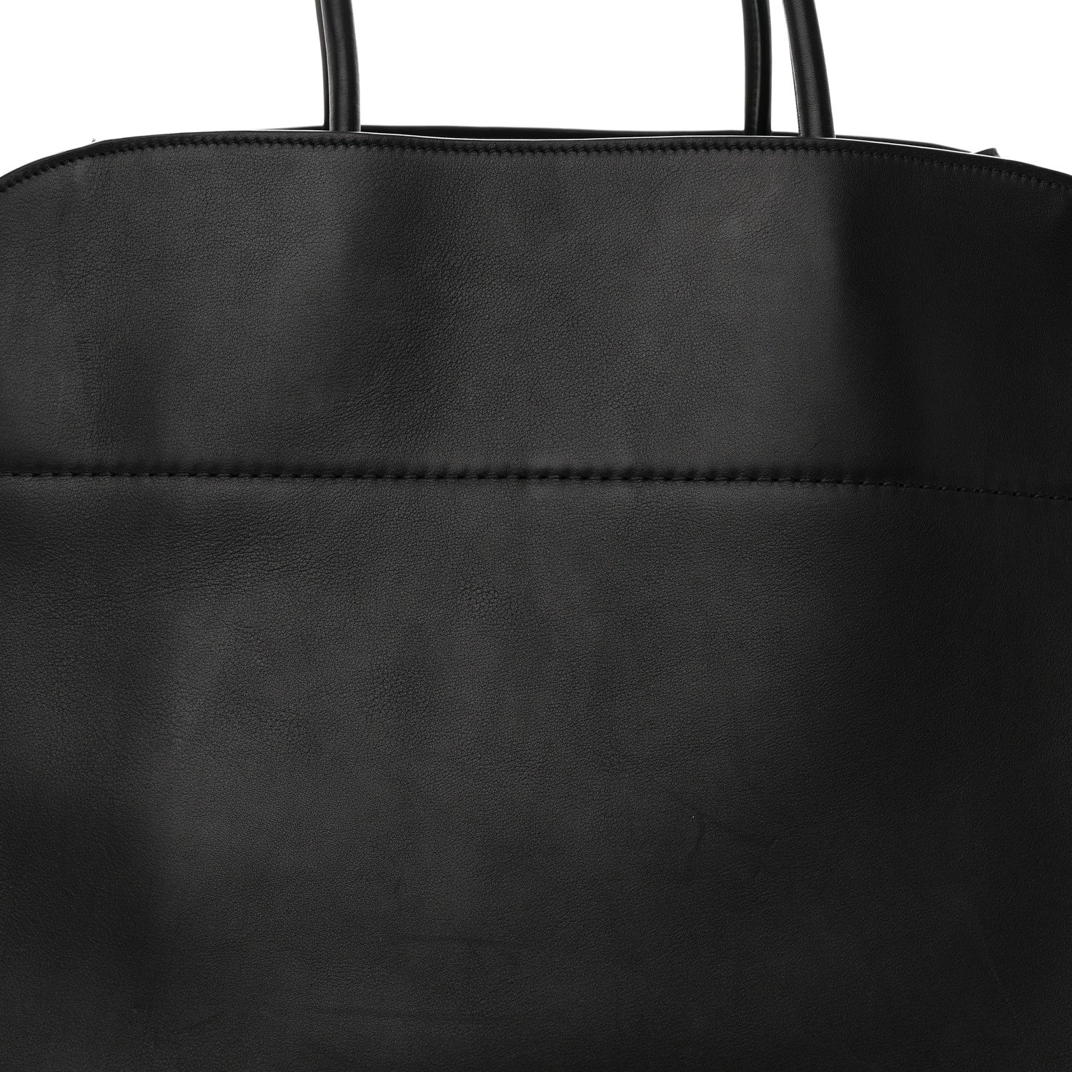 The Row Polished Saddle Calfskin Soft Margaux 17 Black 7 of 10