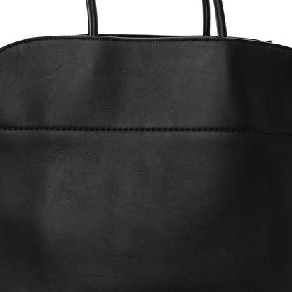 The Row Polished Saddle Calfskin Soft Margaux 17 Black 7 of 10