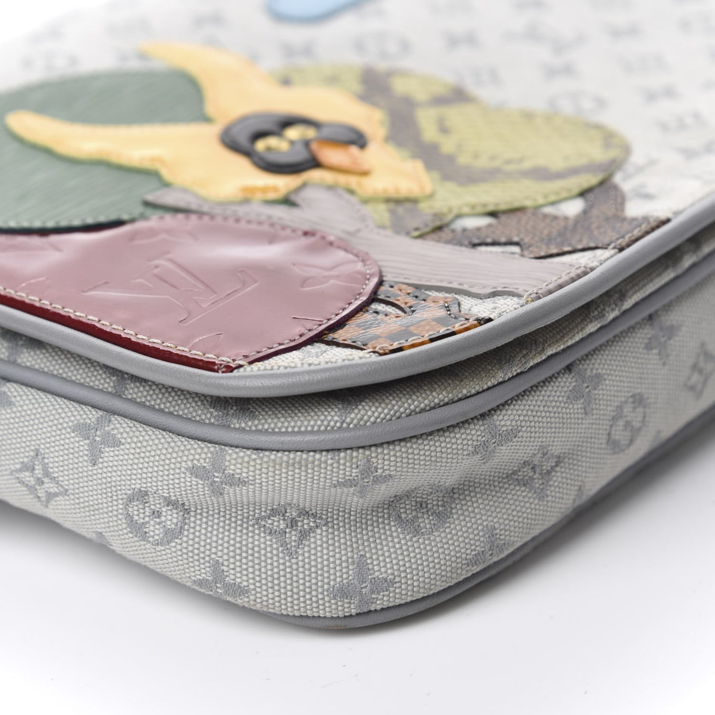 Mini Monogram Patchwork Conte De Fees Musette Grey
