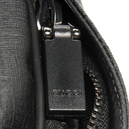 Gucci Coated Canvas Interlocking G Travel Backpack Black 8 of 9