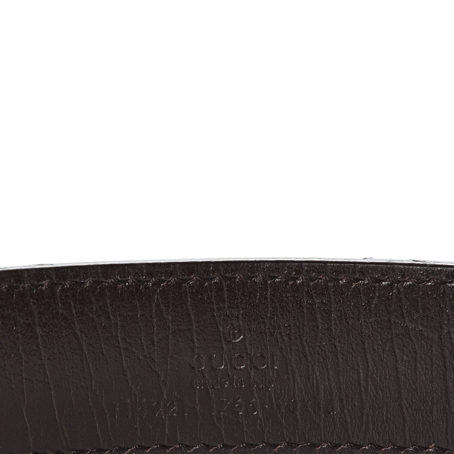 GG Supreme Monogram Plaque Belt 90 36 Dark Brown
