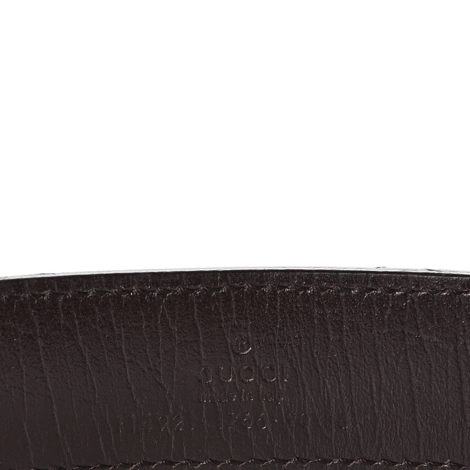 Gucci GG Supreme Monogram Plaque Belt 90 36 Dark Brown 6 of 6