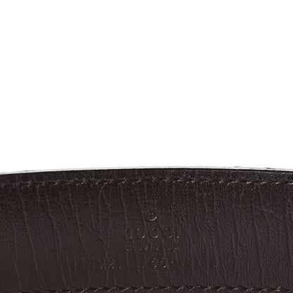 Gucci GG Supreme Monogram Plaque Belt 90 36 Dark Brown 6 of 6