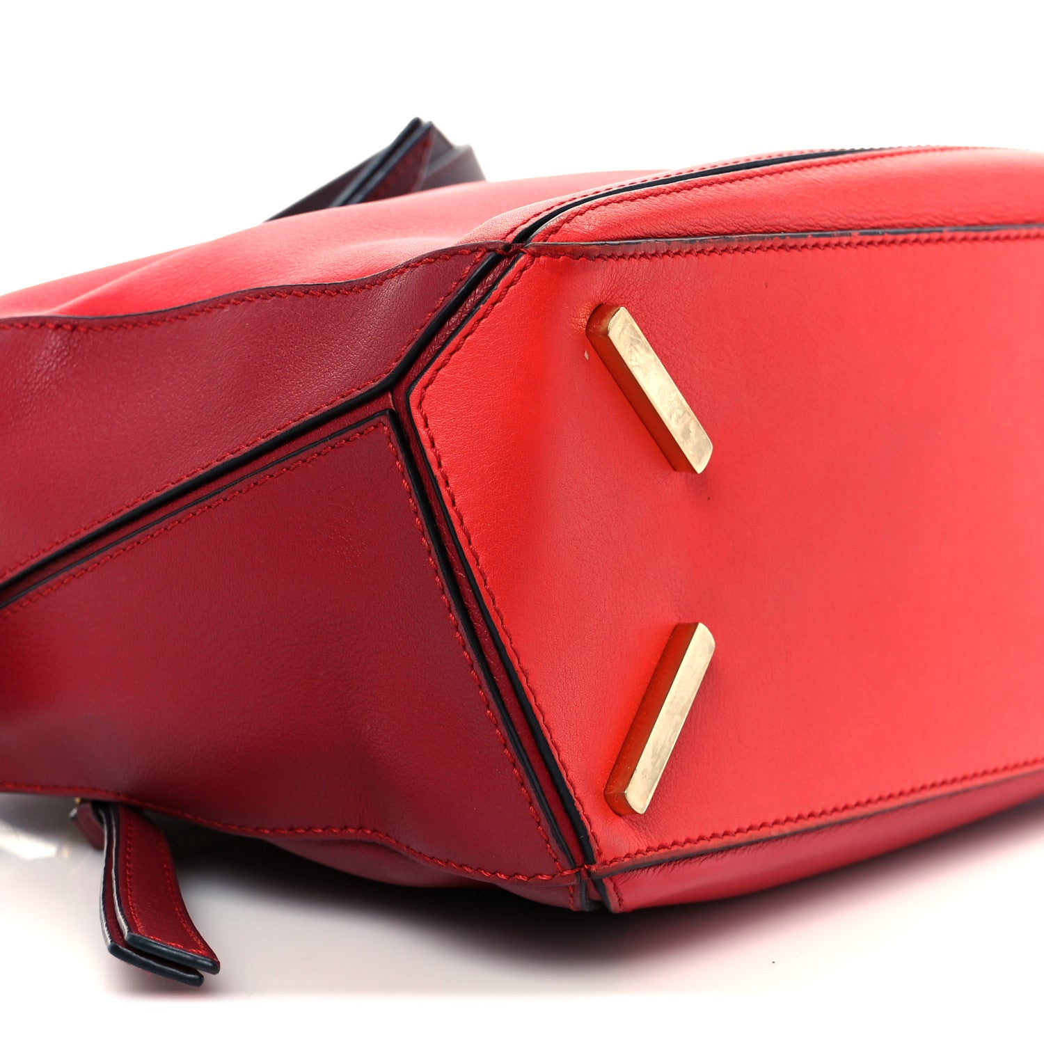 Loewe Calfskin Colorblock Small Puzzle Bag Red 17 of 21