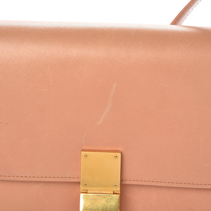 Celine Box Calfskin Medium Classic Box Flap Bag Nude 8 of 13