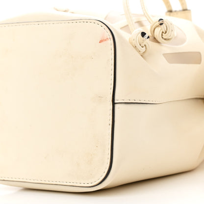 Fendi Vitello King F is Fendi Logo Embossed Mini Mon Tresor Bucket Bag White 10 of 13