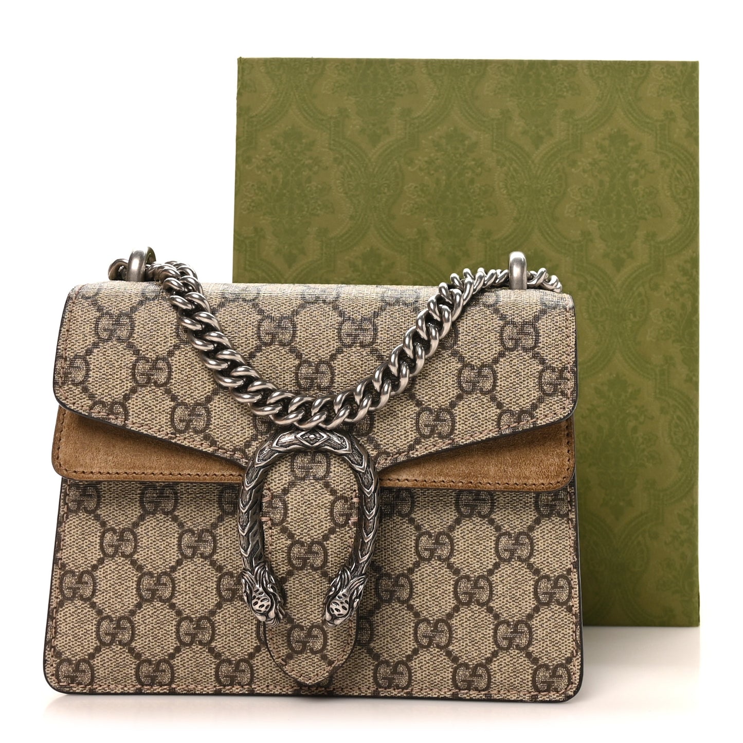 GG Supreme Monogram Mini Dionysus Shoulder Bag Taupe