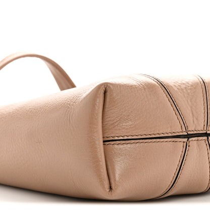Chloe Grained Calfskin Small Spin Tote Woodrose 9 of 10