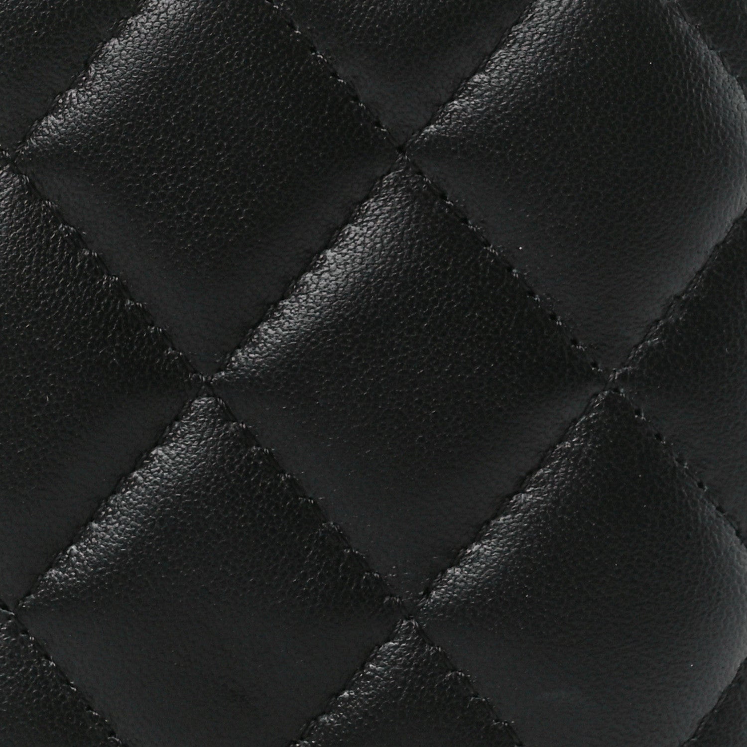 Chanel Lambskin Enamel Pearl Quilted Small Charm Me Vanity Case With Chain Black 11 of 12