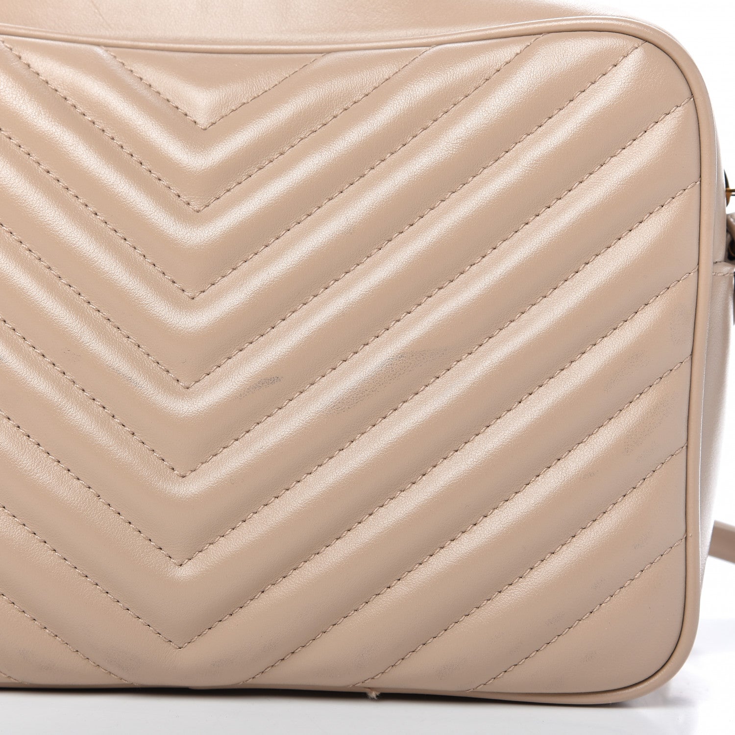 Saint Laurent Calfskin Matelasse Monogram Lou Camera Bag Nude Powder 11 of 11