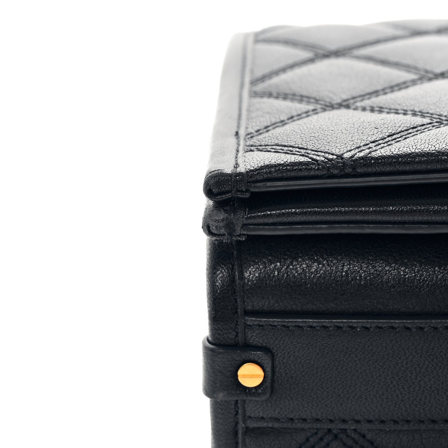 Saint Laurent Lambskin Quilted Mini Becky Chain Bag Navy 14 of 14