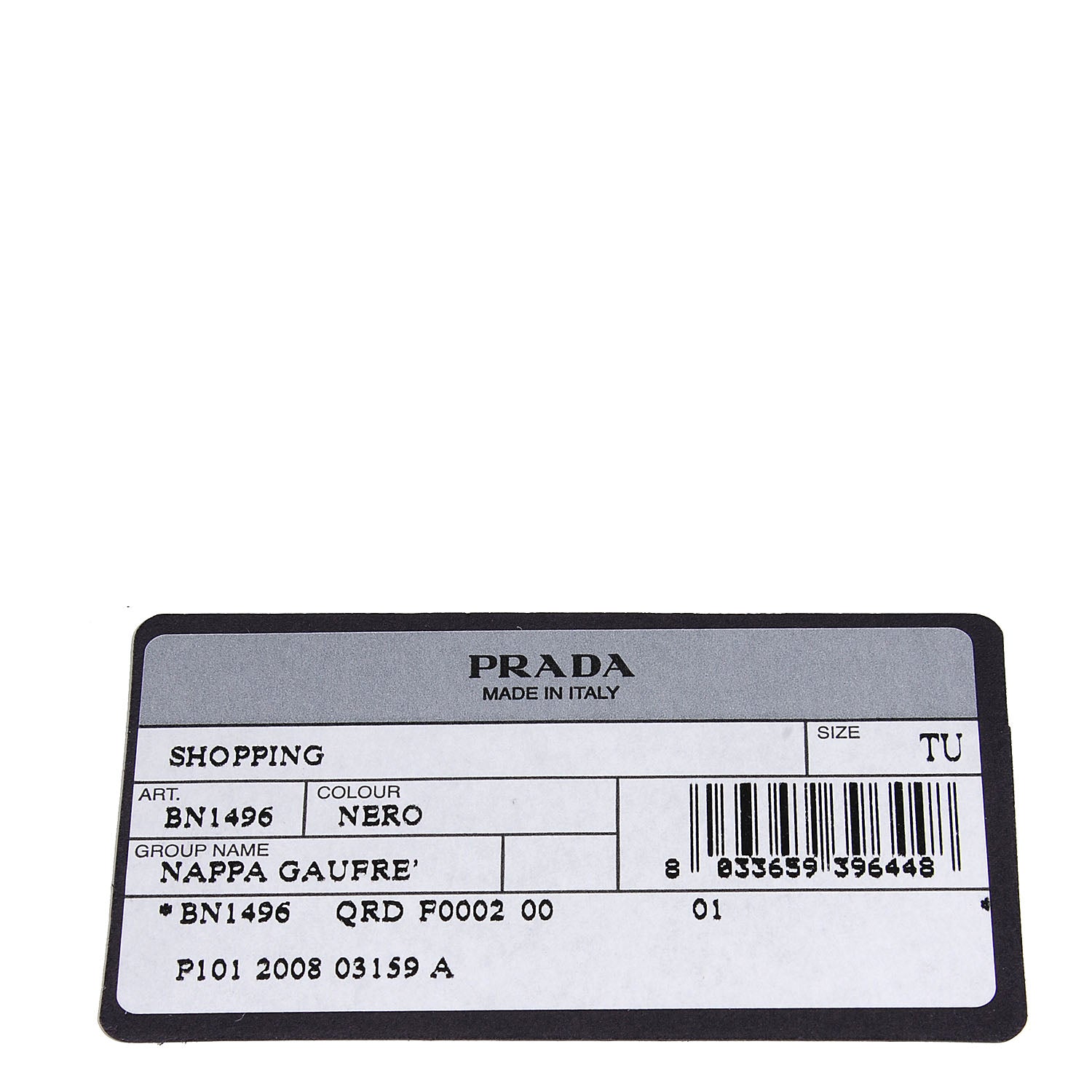 Prada Nappa Gaufre Tote Nero Black 6 of 11