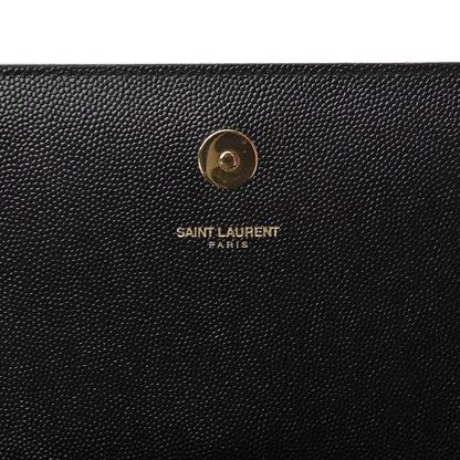 Saint Laurent Grain De Poudre Classic Monogram Kate Clutch Black 7 of 7