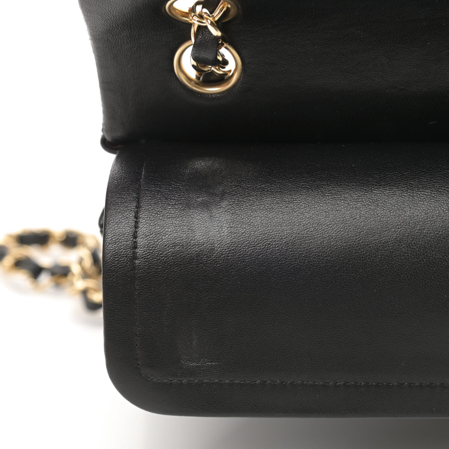 Chanel Lambskin Quilted Small Double Flap Black 11 of 14