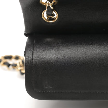 Chanel Lambskin Quilted Small Double Flap Black 11 of 14