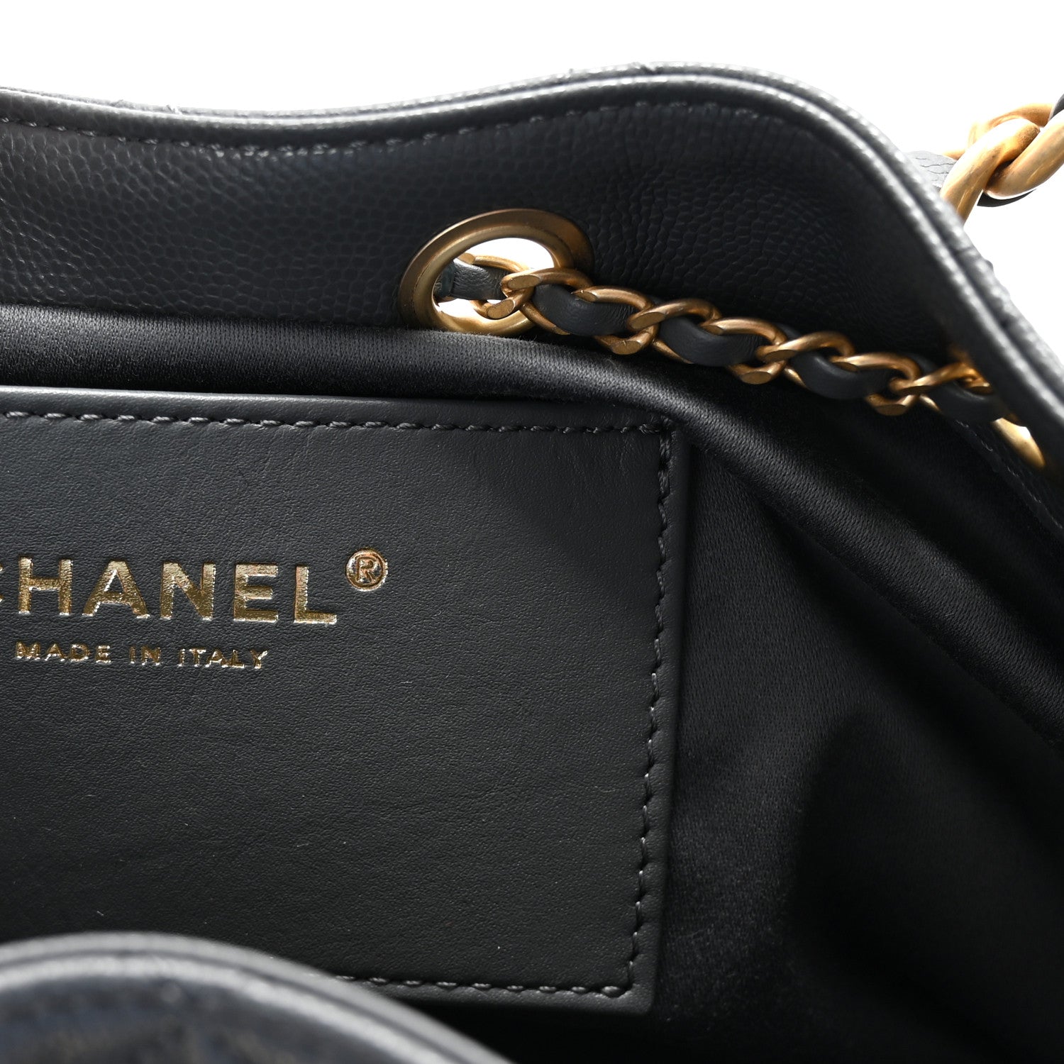 Chanel Caviar Quilted Small Chanel 25 Handbag Dark Grey 6 of 10