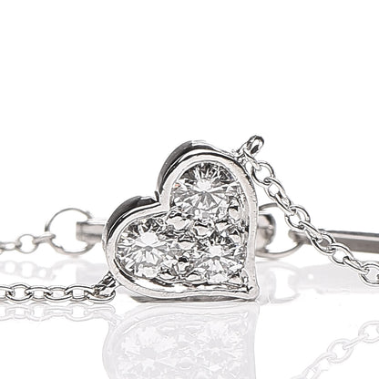 Tiffany Platinum Diamond Hearts Bracelet 7 of 7