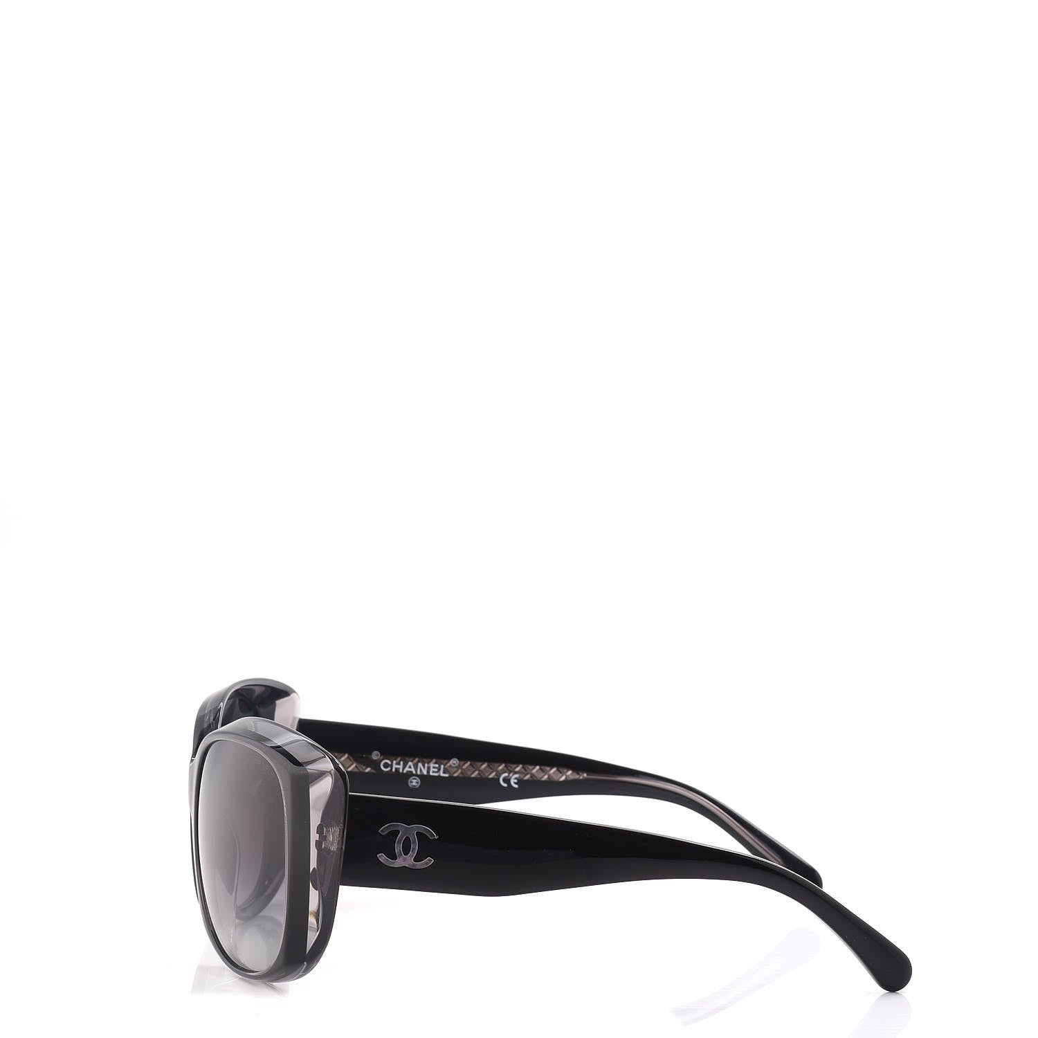 Chanel Mother of Pearl CC Sunglasses 40919 Black 3 of 9