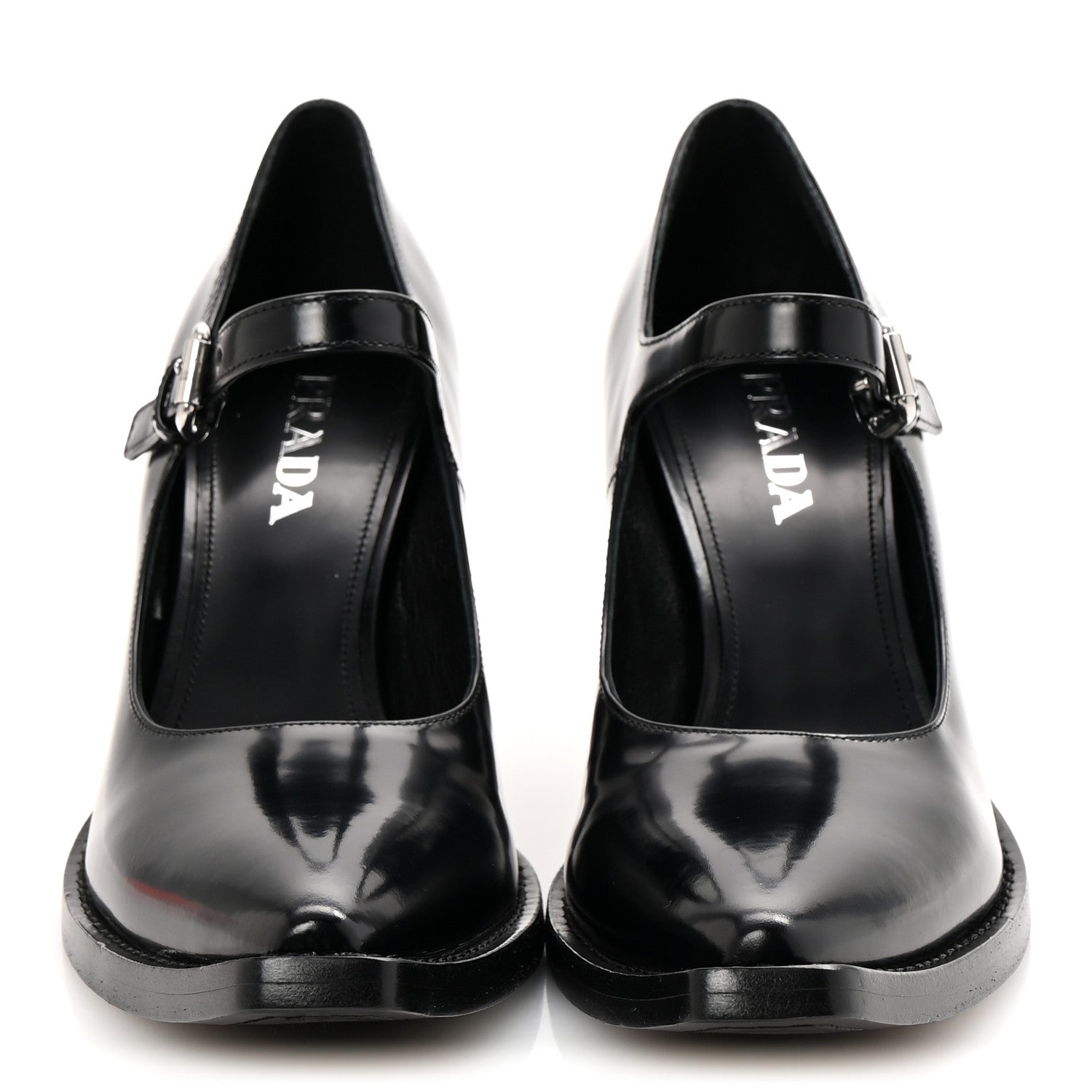 Prada Spazzolato Mary Jane 90mm Pumps 40.5 Black 3 of 8