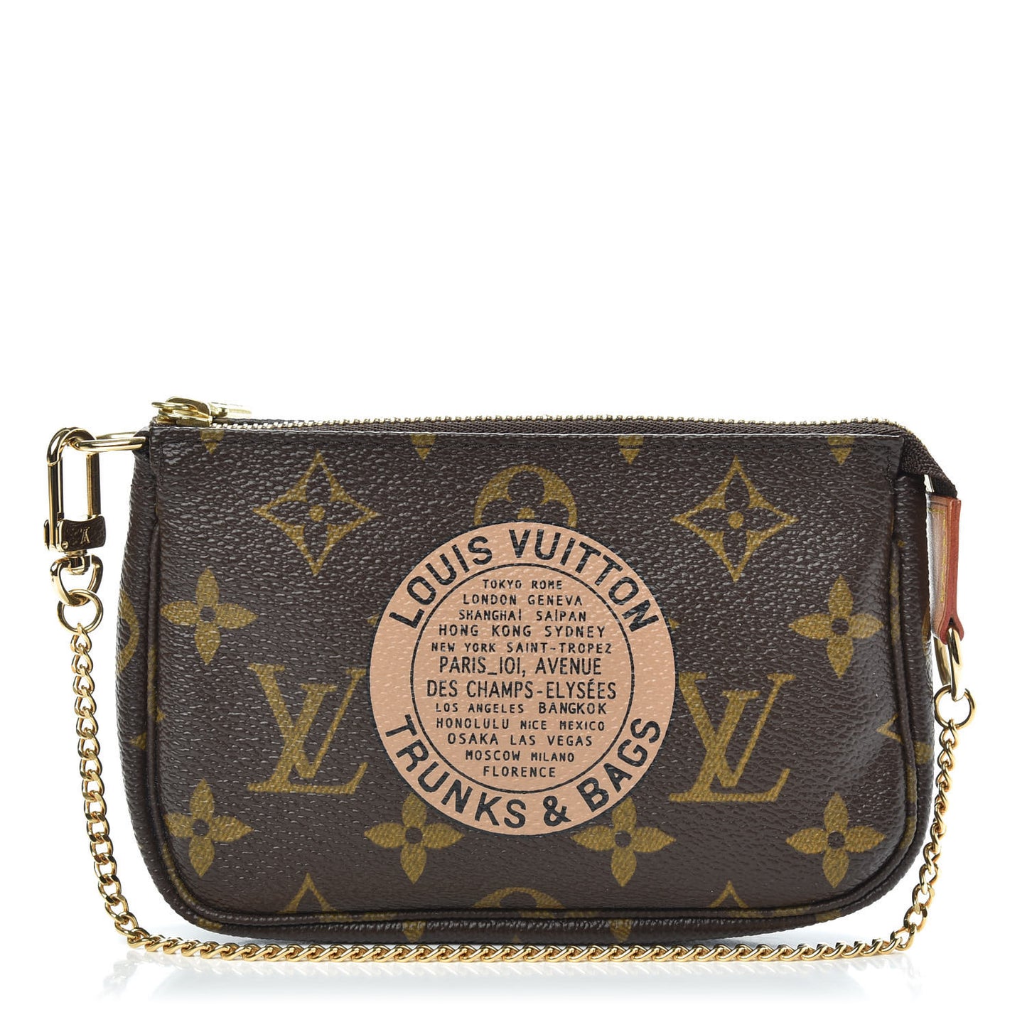 Monogram Complice Trunks and Bags Mini Pochette Accessories Beige