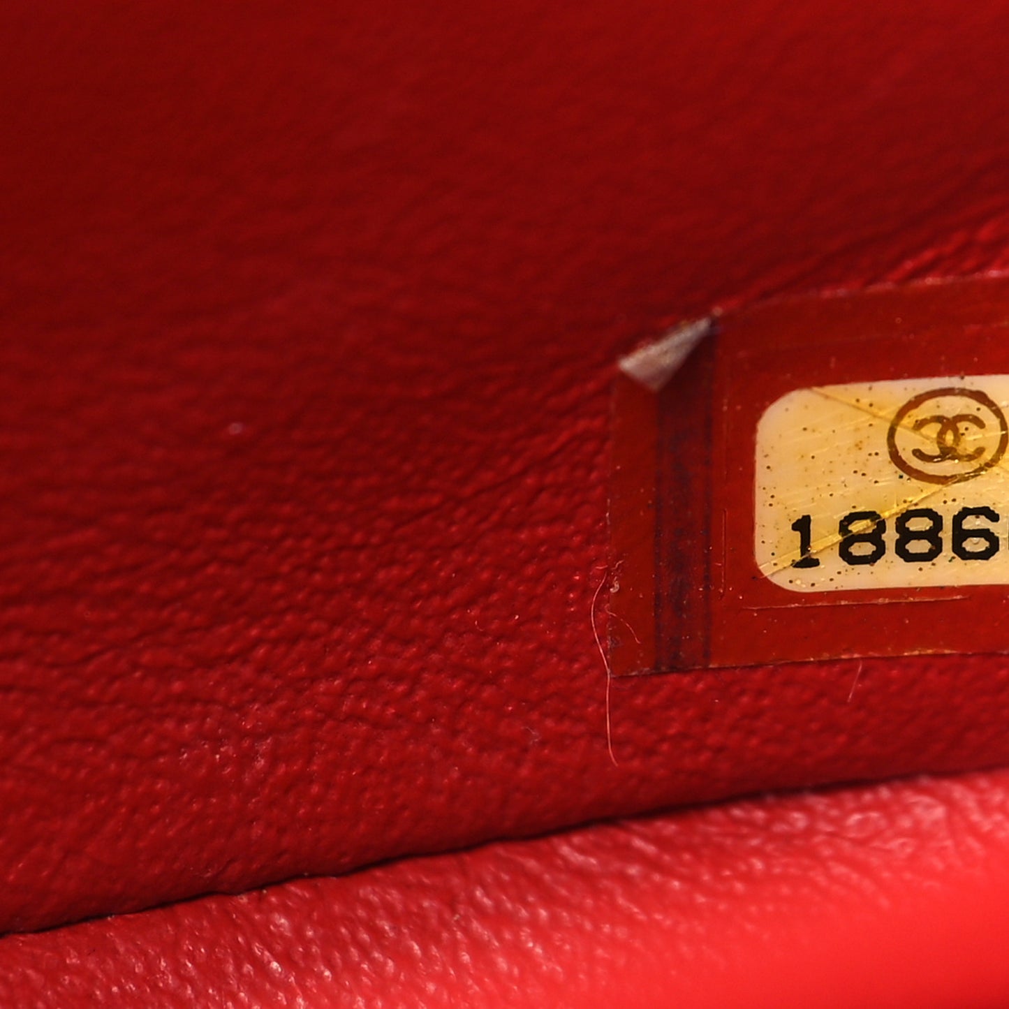 Caviar Quilted Mini Square Flap Red
