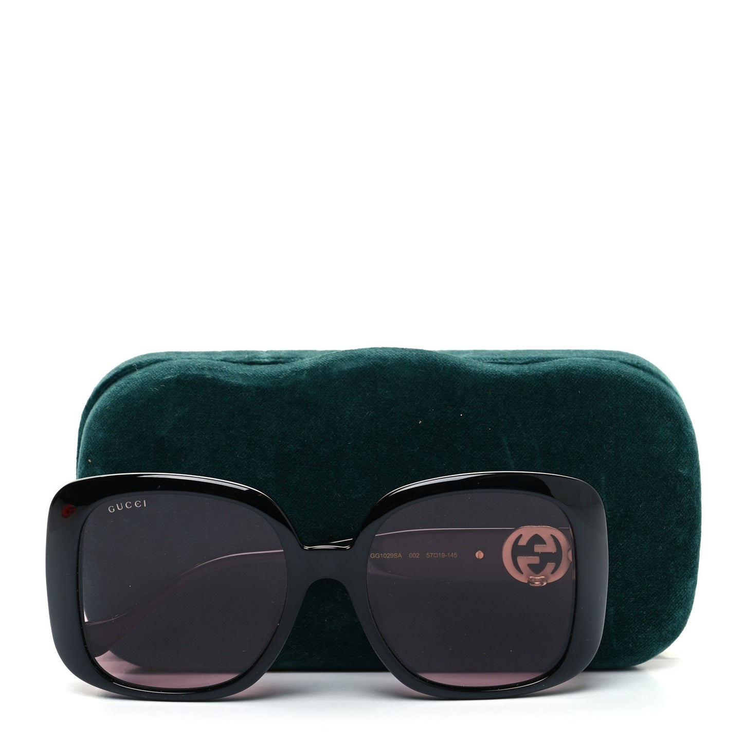 Acetate Square Frame Sunglasses GG1029SA Black