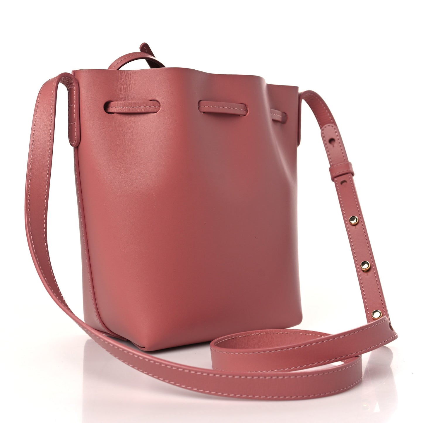 Calfskin Mini Bucket Bag Blush