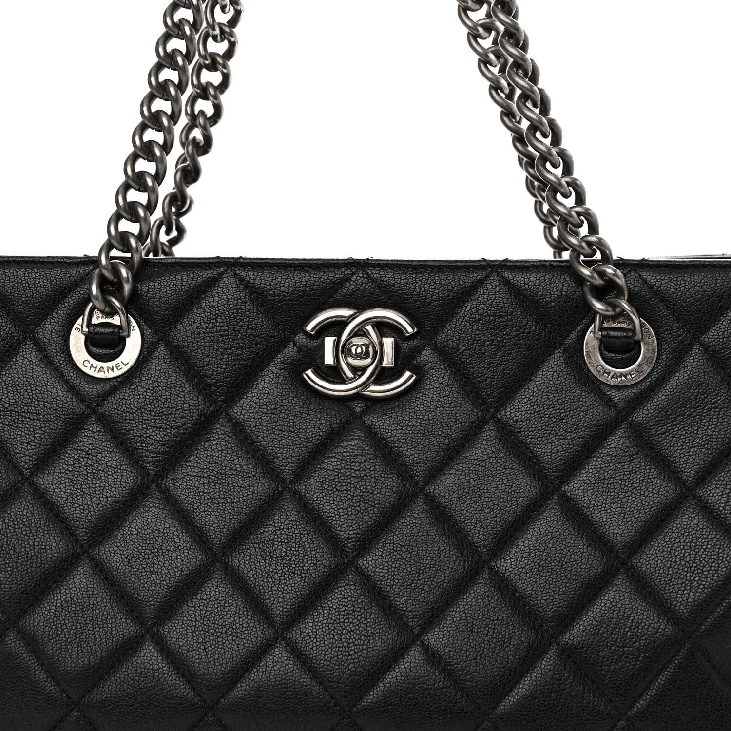 Chanel Goatskin Perfect Edge Tote Black 8 of 17