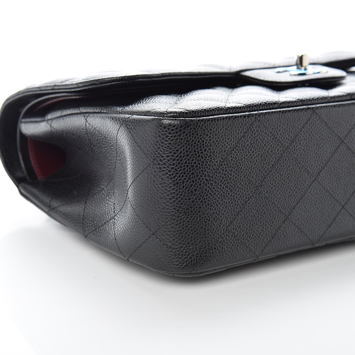 Chanel Caviar Quilted Jumbo Double Flap Black 11 of 12